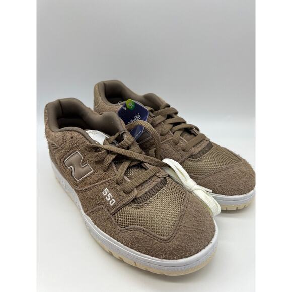New Balance 550 Suede Mushroom BB550PHA Sneakers Men's Size 9 - Picture 6 of 12